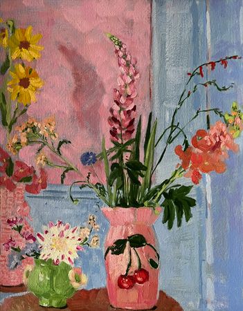 Алина Филимонова (Авторская графика - 
                  35 x 45 см) Собранные летом