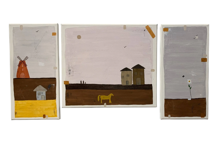 Дарья Иванова (Картина, живопись - 
                  80 x 40 см) Письма из прошлого