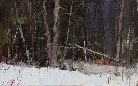 Евгений Бурцев (Картина, живопись - 
                  30 x 20 см) Лесные прогулки 5