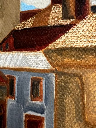 Мила Гаврилова (Картина, живопись - 
                  18 x 23.5 см) Старый город