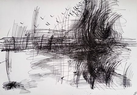 Маргарита Чигодайкина (Авторская графика - 
                  59.4 x 42 см) Абсолютное поле 8