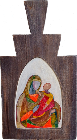 Лидия Гордеенко (Картина, живопись - 
                  16.5 x 29.5 см) Божественная любовь