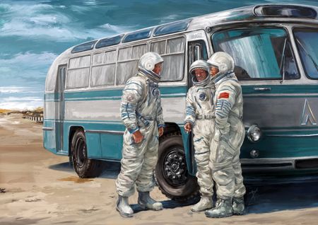 Алёша Калязин (Графика цифровая (принты) - 
                  60 x 42 см) На дорожку