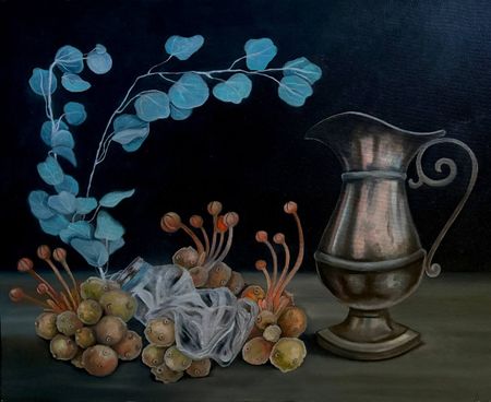 Лика Николаенко (Картина, живопись - 
                  50 x 40 см) Голубой эвкалипт