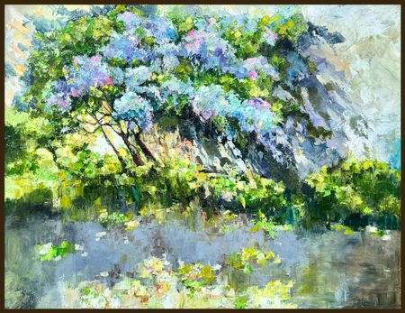 Наталья Венева (Картина, живопись - 
                  90 x 70 см) Сирень