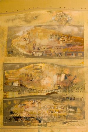 Николай Журавель (Картина, живопись - 
                  97 x 137 см) Три рыбы