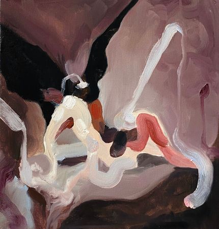 Катя Никитина (Картина, живопись - 
                  40 x 40 см) Падший демон