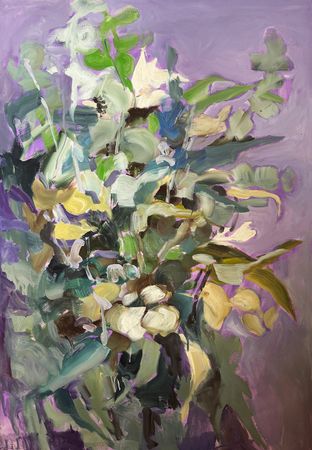 Валерия Зимятова (Картина, живопись - 
                  80 x 120 см) Преображение фиолетового