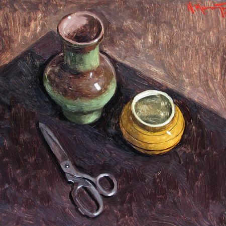Никита Максимчук (Картина, живопись - 
                  40 x 40 см) В движении