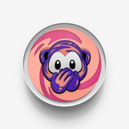 Павел Балыкин (Объект - 
                  45 x 45 см) MO. No speak evil