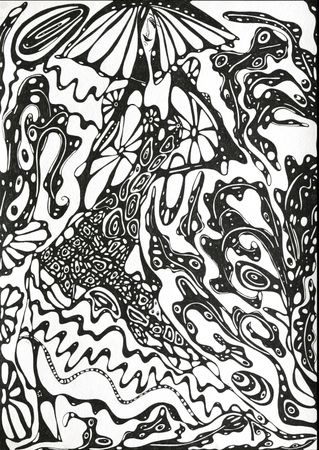 Ирина Шумская (Авторская графика - 
                  20 x 30 см) Под зонтиком