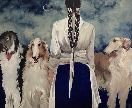 Дарья Григорова (Картина, живопись - 
                  120 x 100 см) Обратная сторона пути