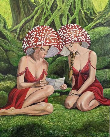 Teona Nakatl (Картина, живопись - 
                  80 x 100 см) Письмо
