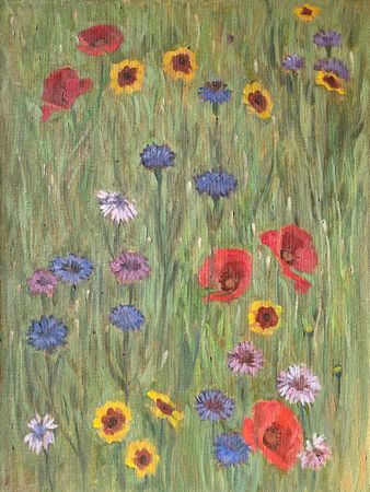 Залифа Хибатова (Картина, живопись - 
                  30 x 40 см) Цветущее 2