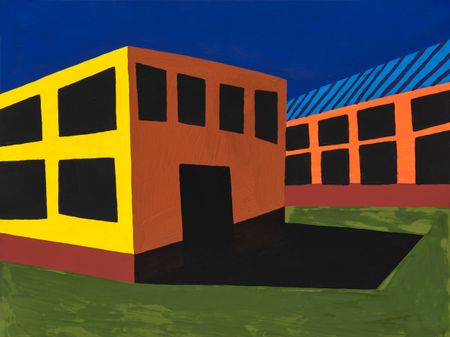 Олег Хвостов (Авторская графика - 
                  40 x 30 см) Городской пейзаж