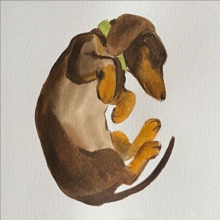 Valentine Solonski (Авторская графика - 
                  10 x 10 см) Охотничьи сны 2