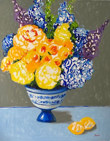 Катерина Брайко (Картина, живопись - 
                  80 x 100 см) Легкость синего