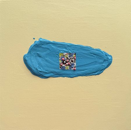 Дарья Илюхина (Картина, живопись - 
                  35 x 35 см) Цветочные абстракции. Незабудки