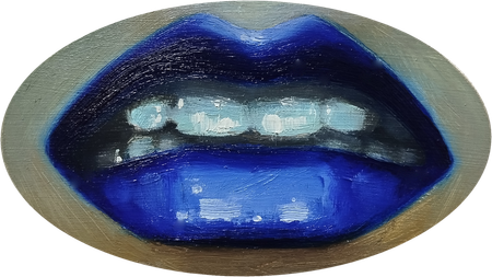 Катерина Бородавченко (Картина, живопись - 
                  14 x 8 см) Снегурочка