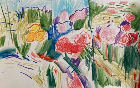 Олег Агафонов (Авторская графика - 
                  21 x 12.5 см) Город-сад (утопии) №2