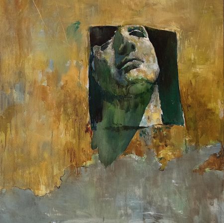 Иван Андреев (Картина, живопись - 
                  70 x 70 см) Смотрящий