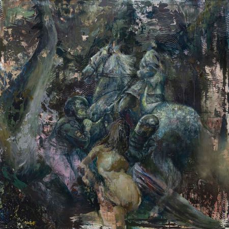 Роман Казус (Картина, живопись - 
                  150 x 150 см) Посторонний