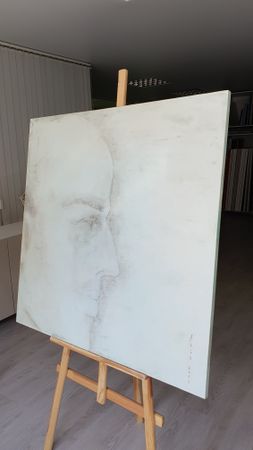 Ася Багаева (Картина, живопись - 
                  100 x 100 см) Спокойствие