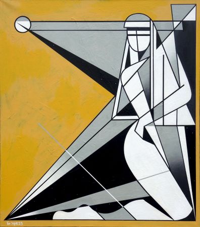 Максим Базаров (Картина, живопись - 
                  70 x 80 см) Фигура №4