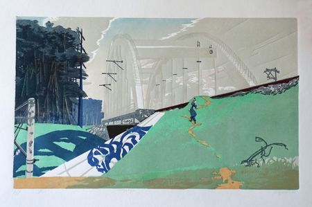 Евгения Крутова (Графика печатная - 
                  60 x 40 см) Мост