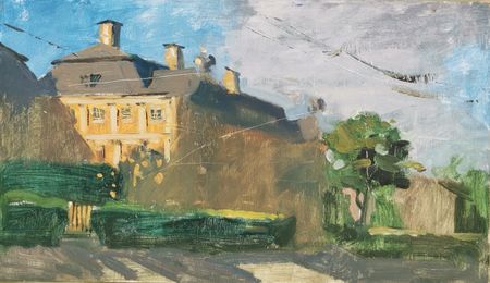 Регина Буглеева (Авторская графика - 
                  40 x 23 см) Меншиковский дворец