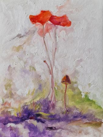 Александр Буданов (Авторская графика - 
                  40 x 50 см) Мак