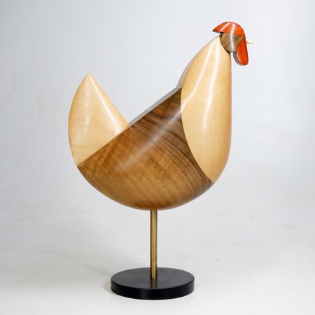 Семен Белугин (Скульптура - 
                  25 x 28 см) Курочка