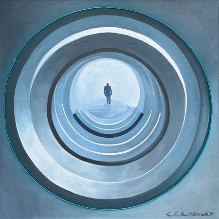 Кристина Хацкевич (Картина, живопись - 
                  50 x 50 см) Зрачок системы