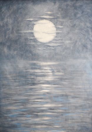 Анастасия Попова (Картина, живопись - 
                  100 x 140 см) Суперлуние