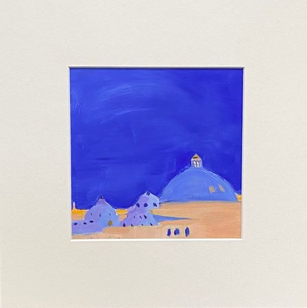 Алина Буглеева (Авторская графика - 
                  14 x 14 см) Купола мечети