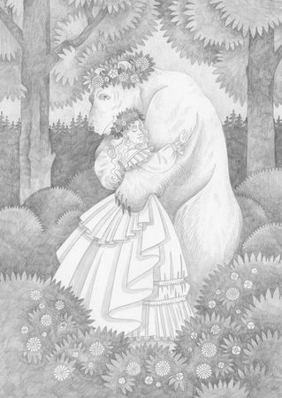 Витана Маковская (Авторская графика - 
                  21 x 29.7 см) Сила в любви