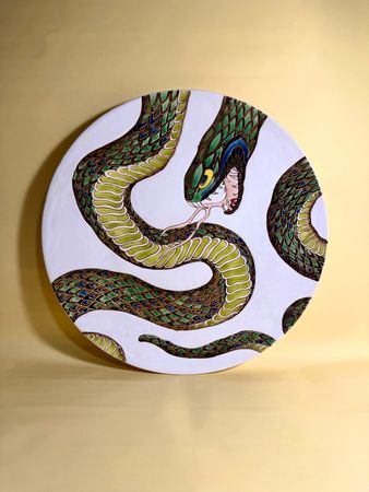 Динара Амирова (Объект - 
                  35 x 35 см) Serpens