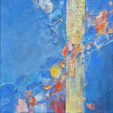 Мария Кузина (Картина, живопись - 
                  40 x 40 см) Озорство