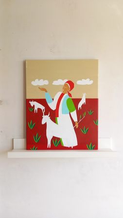 Саша Катинаускиене (Картина, живопись - 
                  40 x 50 см) Пастушка