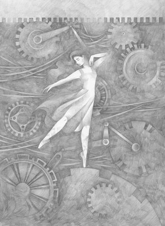 Витана Маковская (Авторская графика - 
                  21 x 29.7 см) Балерина