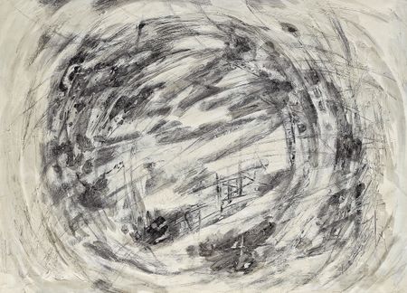 Мария Светлакова (Авторская графика - 
                  59.5 x 41.5 см) Луна другой галактики