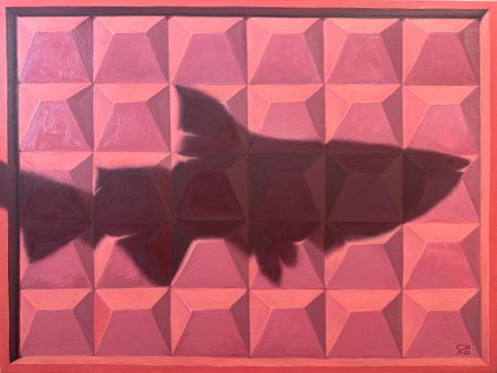 Дима Смольянинов (Картина, живопись - 
                  80 x 60 см) Concrete fence #1