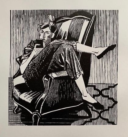 Иван Афонский (Графика печатная - 
                  40 x 40 см) В Стамбуле