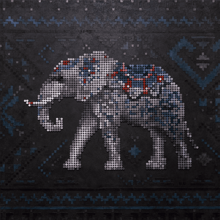 Юлия Валерьянова (Картина, живопись - 
                  152 x 152 см) S.L.O.N. (Sapiens lux omnis natura)