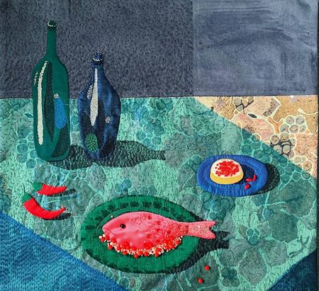 Оксана Муратова (Вышивка - 
                  57 x 54 см) Мягкая картина "Позитив"