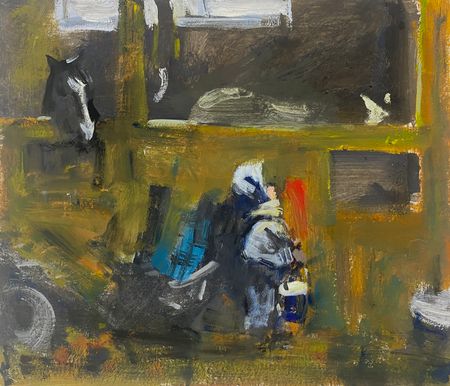 Надежда Воронцова (Авторская графика - 
                  22 x 19 см) Лошадки