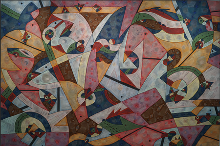 Виталий Копачев (Картина, живопись - 
                  300 x 200 см) Переполох