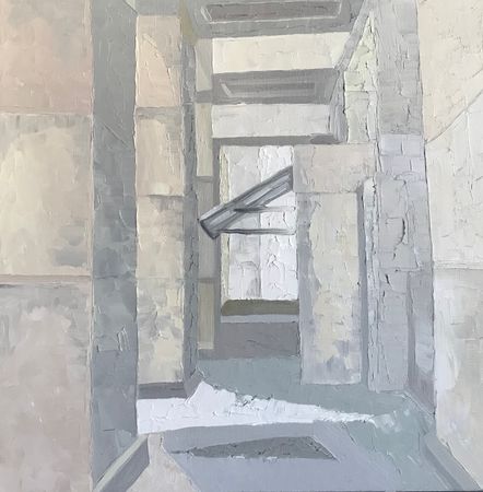 Марина Тийк (Картина, живопись - 
                  45 x 45 см) Московский конструктивизм 3