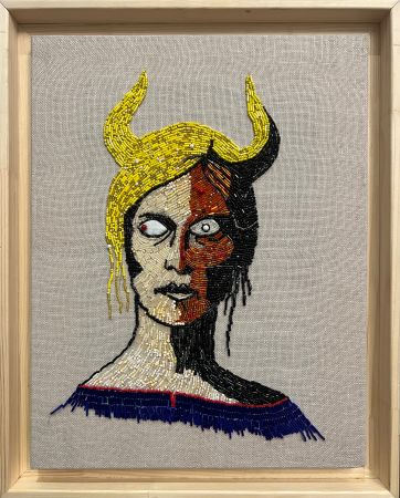 Нина Григель (Вышивка - 
                  41.5 x 51.5 см) Саами. Середина ХХ ВЕКА