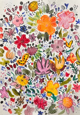 Анна Ганина (Авторская графика - 
                  42 x 59.4 см) Butterfly mind